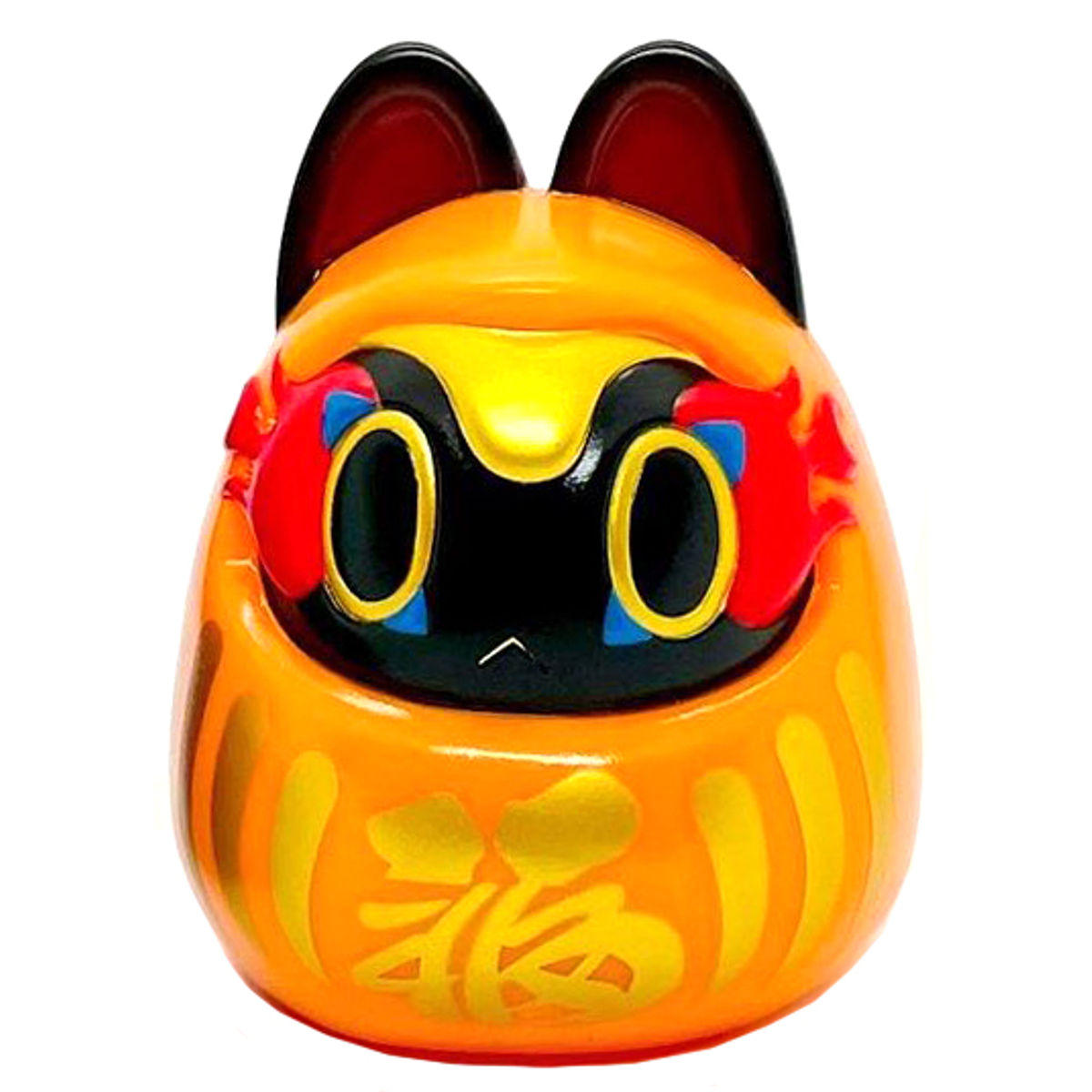 Dai Dai Orange Inuhari-Daruma