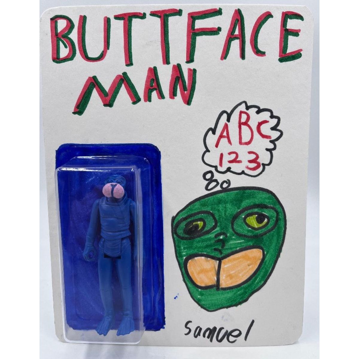 Buttface Man (Hand drawn card back)