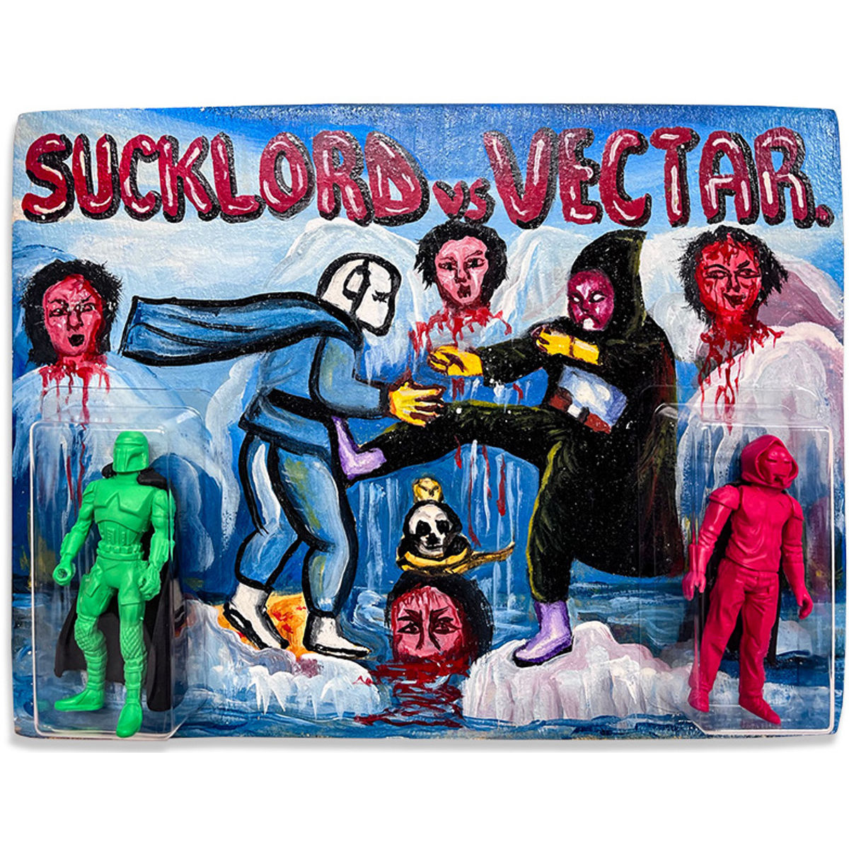 Sucklord vs Vectar (Hand drawn card backs)