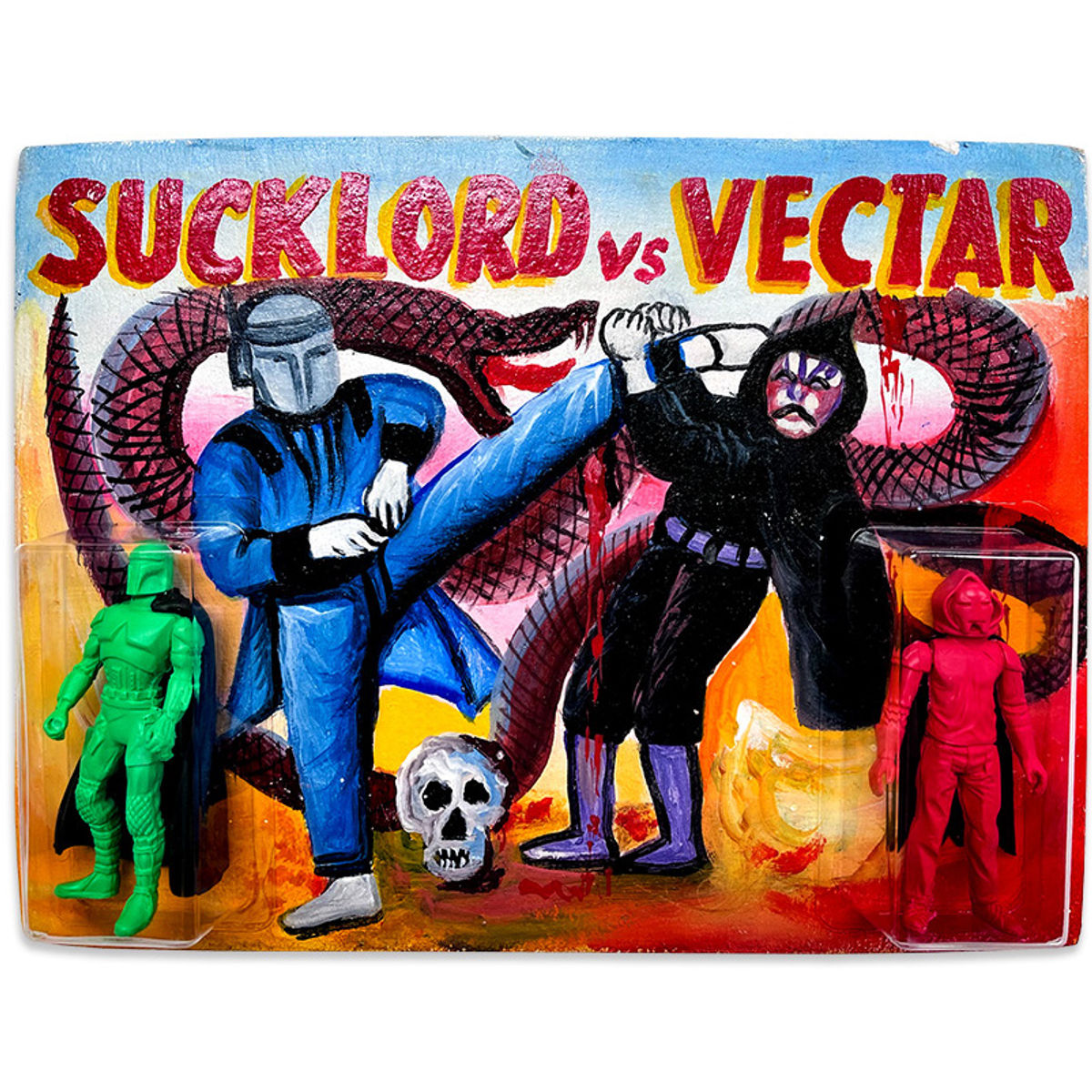 Sucklord vs Vectar (Hand drawn card backs)
