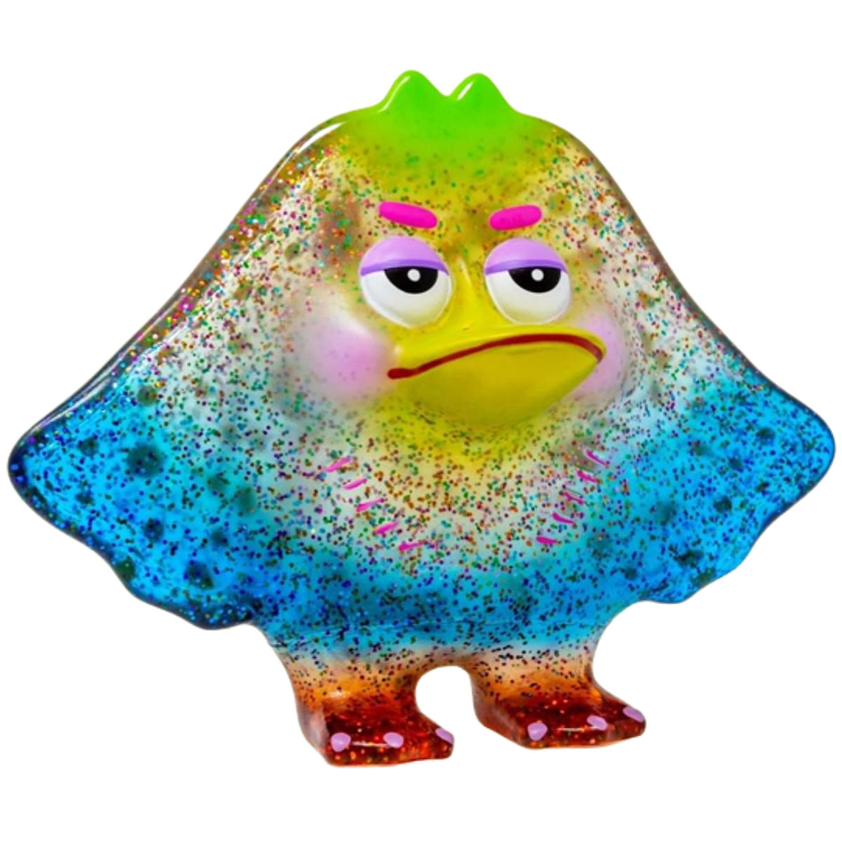 Clear Confetti Stinging Duck
