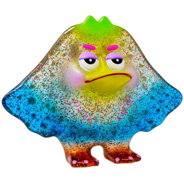 Clear Confetti Stinging Duck by Anonymous Rat