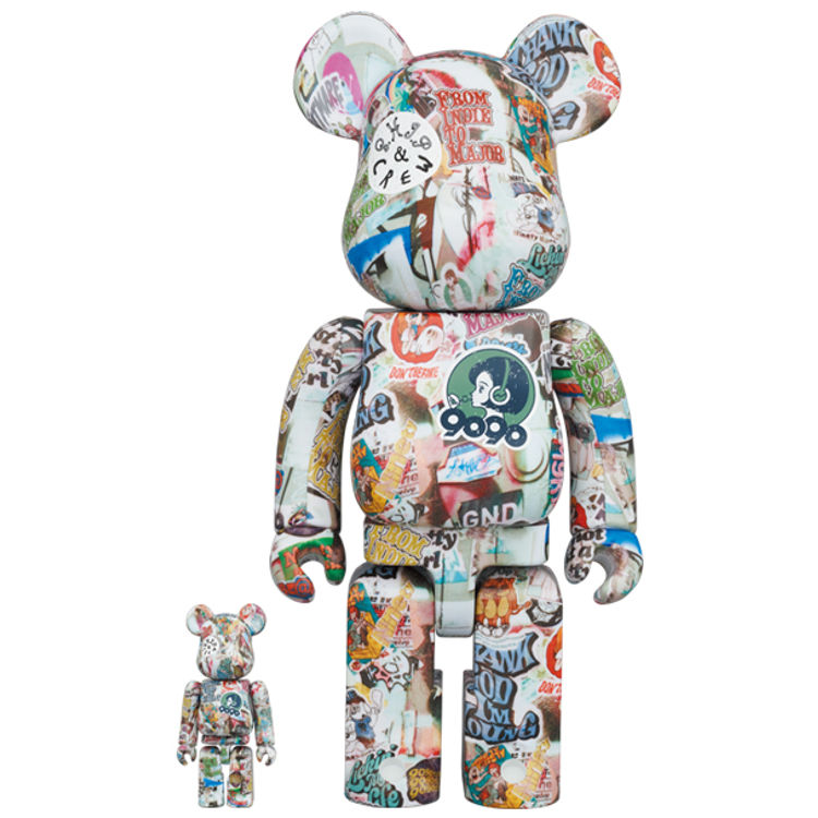 100% & 400% 9090 x S.H.I.P&crew Be@rbrick (Set) by S.H.I.P&crew