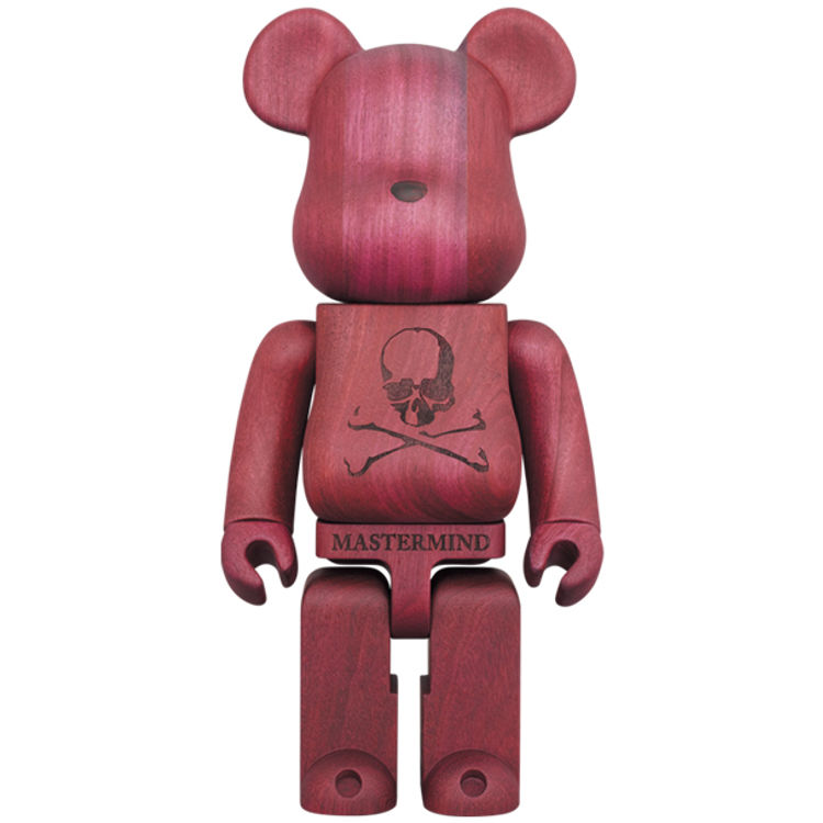 400% Mastermind Purple Heart Wood Bearbrick by Karimoku