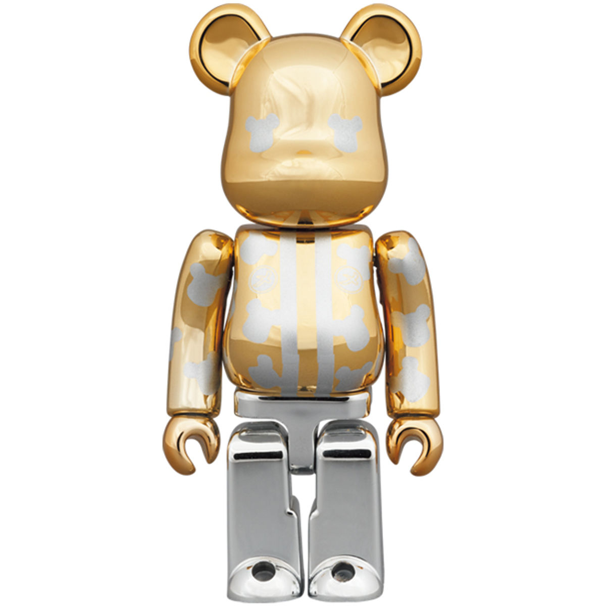 100% Megumi Happi Gold Plated Bearbrick