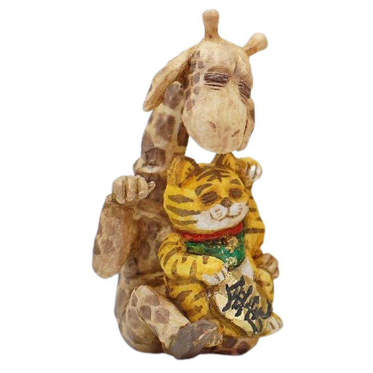 Gold Tiger Lucky Cat Mr. Giraffe by Mr. Giraffe