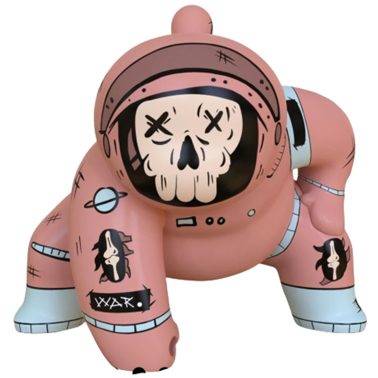 Lost Astronaut (Fluo) by Aldo S. Macias