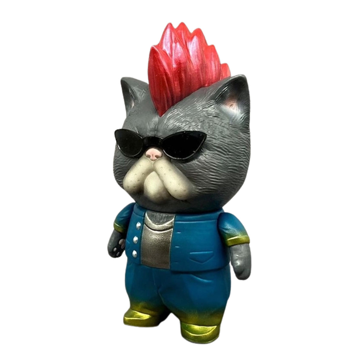 Grey Defective Mohawk Cat