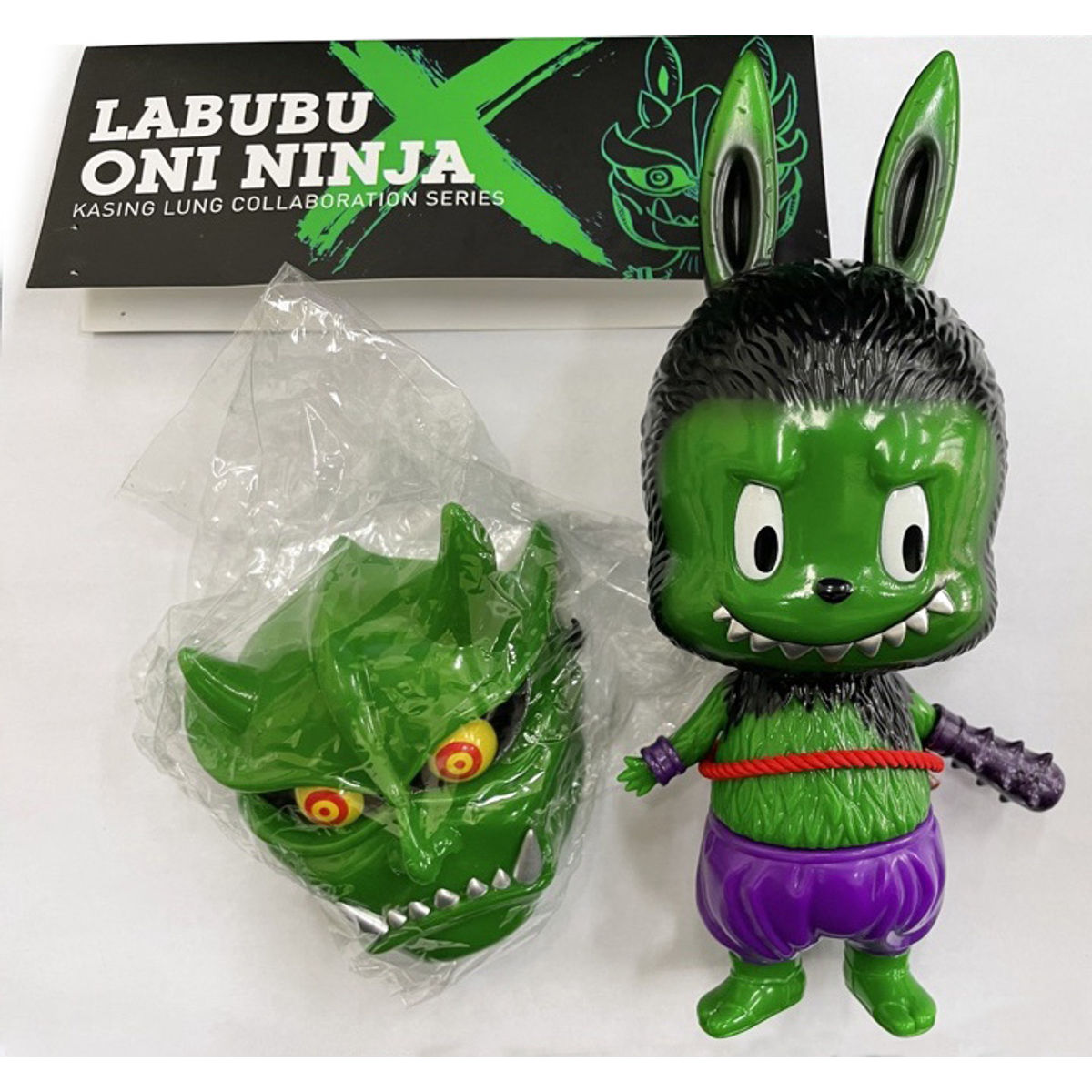 Labubu Oni Ninja Green