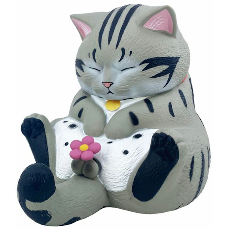 300% Grey Shorthair Crotch Staring Cat by Kong Zoo