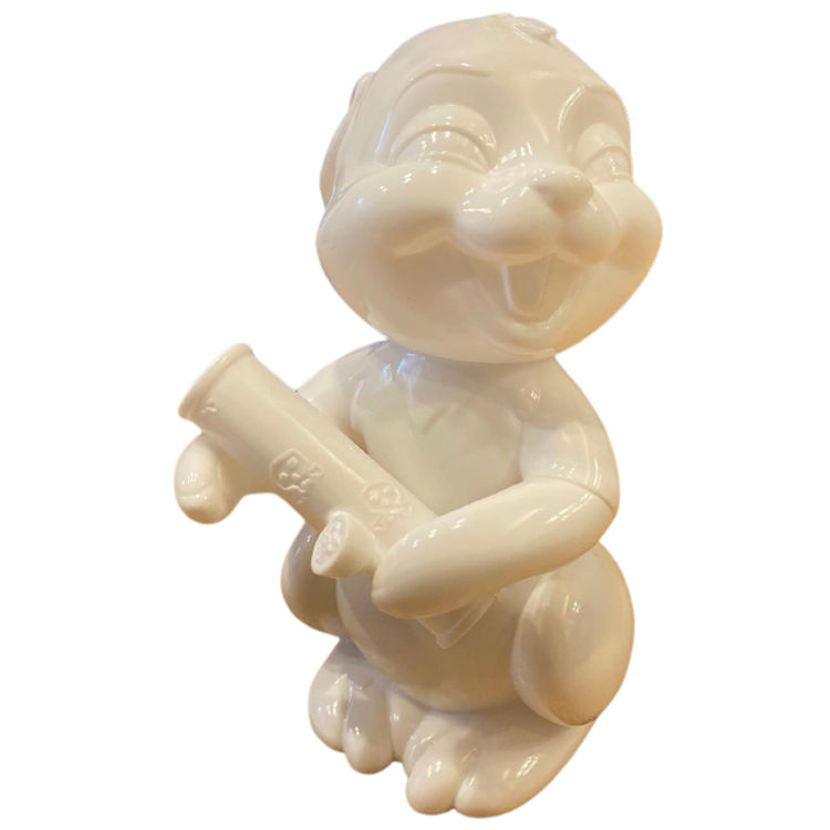 White Bong Bunny by Frank Kozik