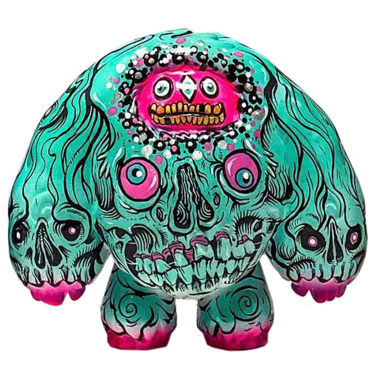 Chomp Triclops Blue Pink by Evil Dave