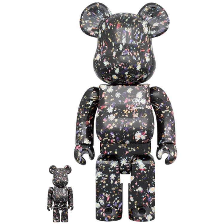 100% + 400% Black Anever Be@rbrick (Set) by Anever