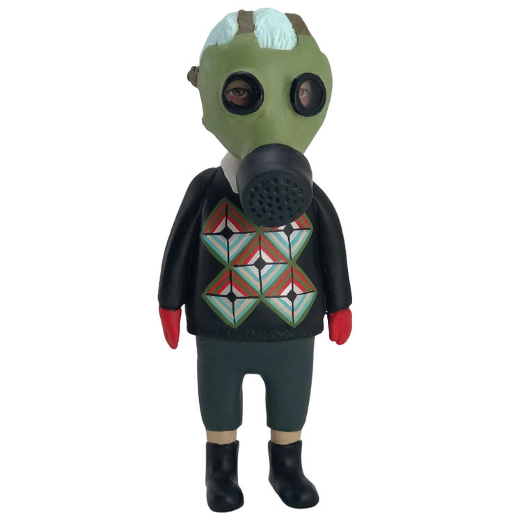 Black Sweater Gas Mask by Doubleparlour