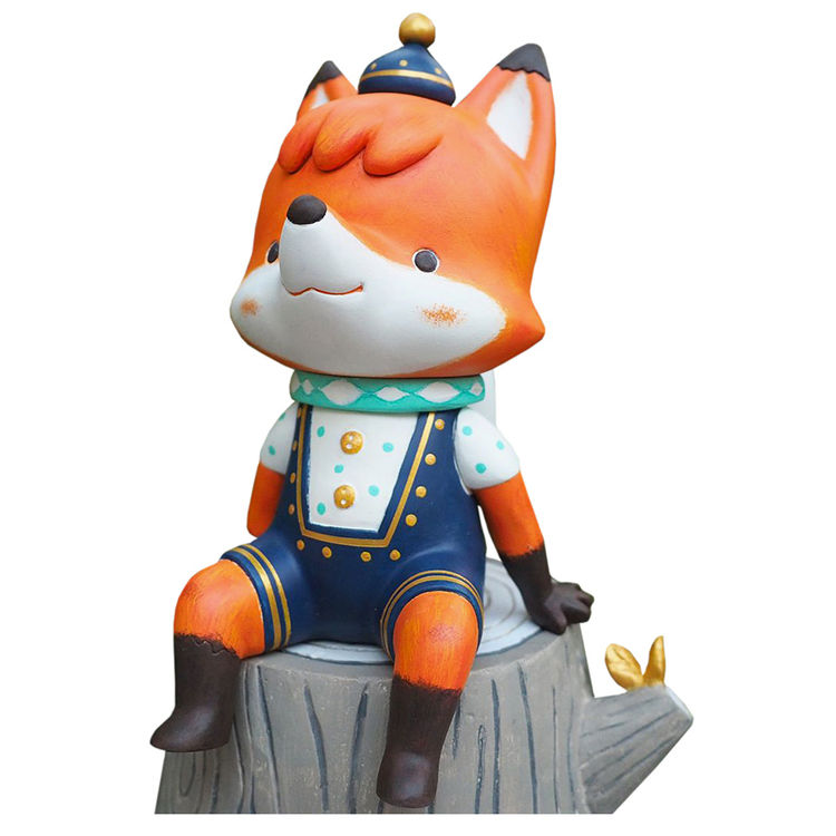 Gold Leaf Flower Fox by La La Woodland (Knoa Chung)
