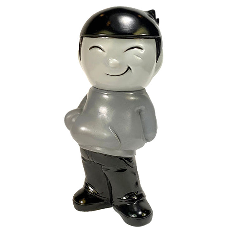 Max Boy Mascot Retro Greyscale by TTToy (Yoshihiko Makino)