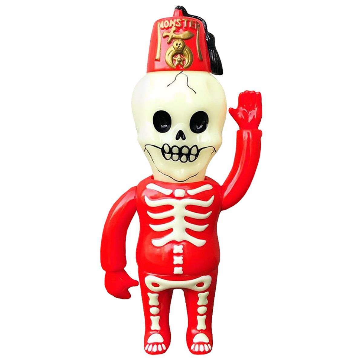 Bonehead Red GITD