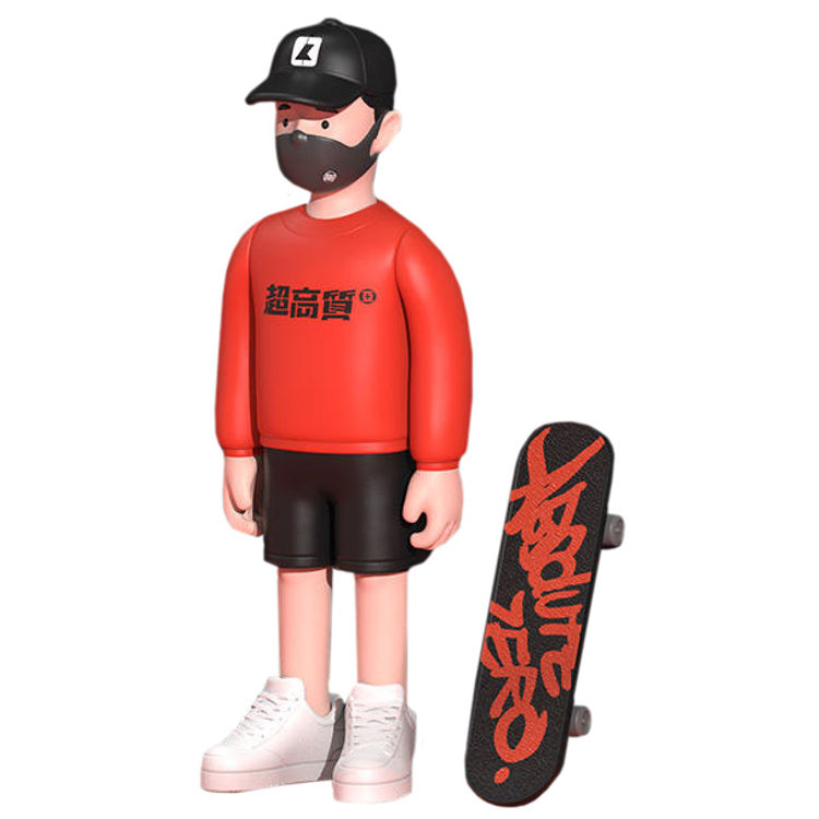 LAX Masked Youth Red by Mita Studio (Zhang Xiaoyin)