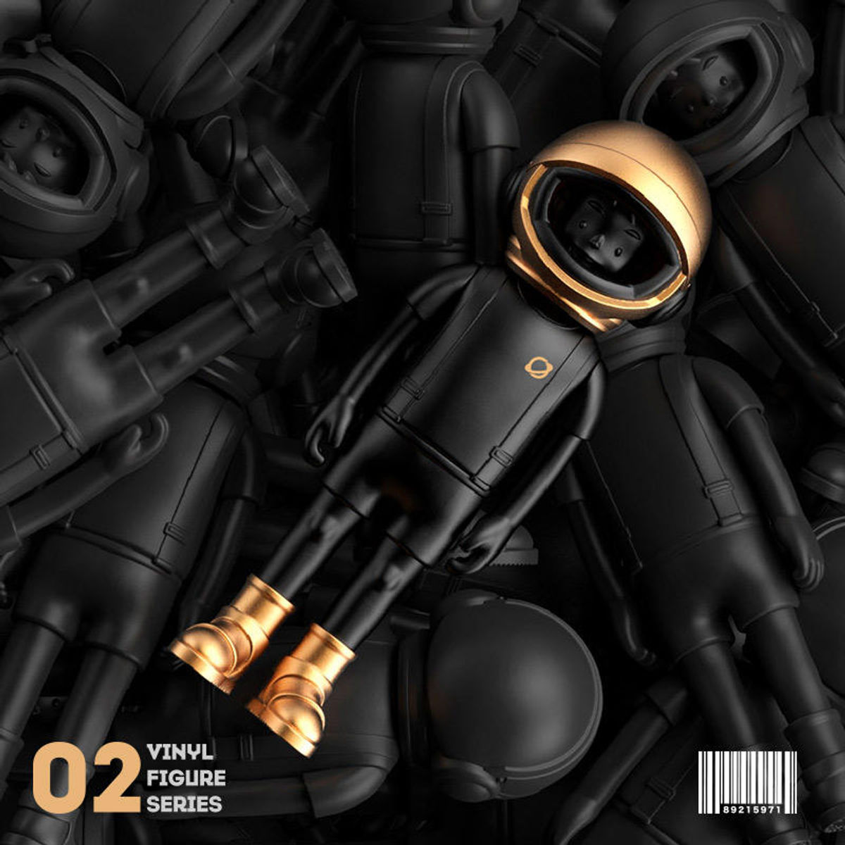 Cosmo Space Boy Black Gold