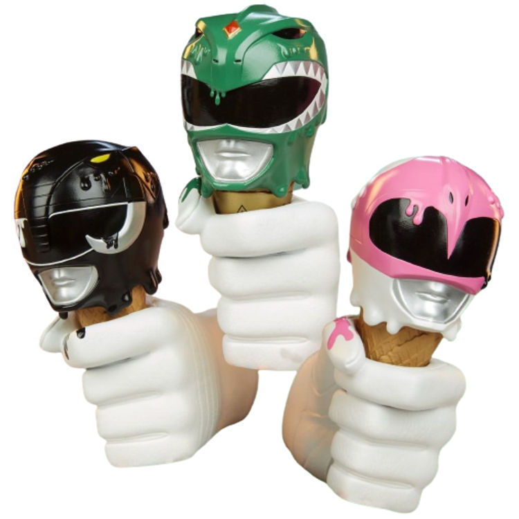 Green, Black and Pink Power Rangers Scoops (Set) by Erik Scoggan
