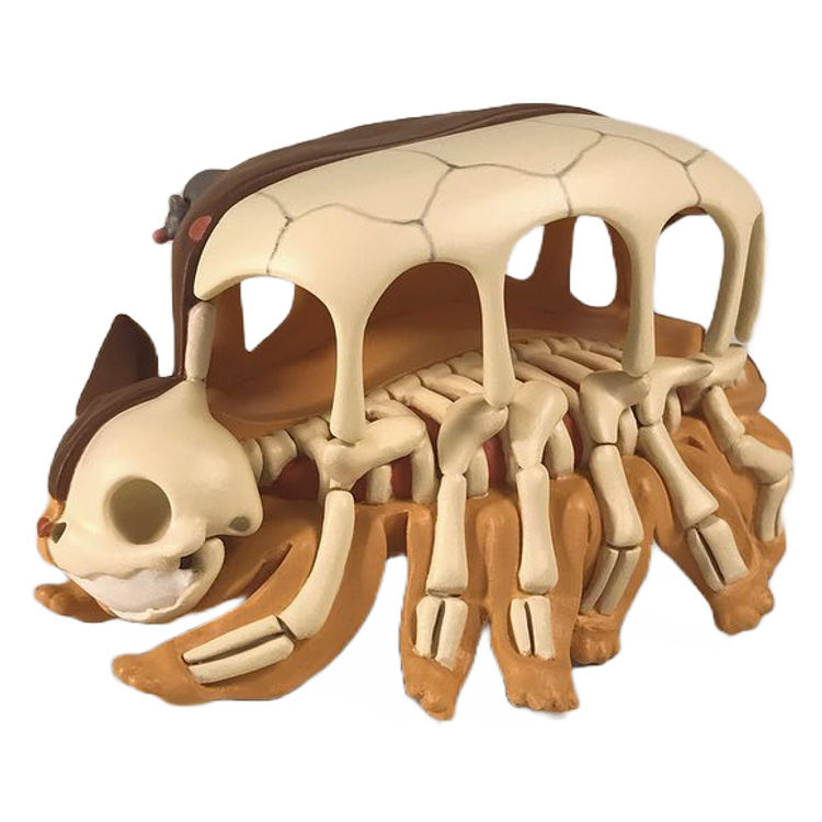 Totoro Catbus Skeletal by Jason Freeny