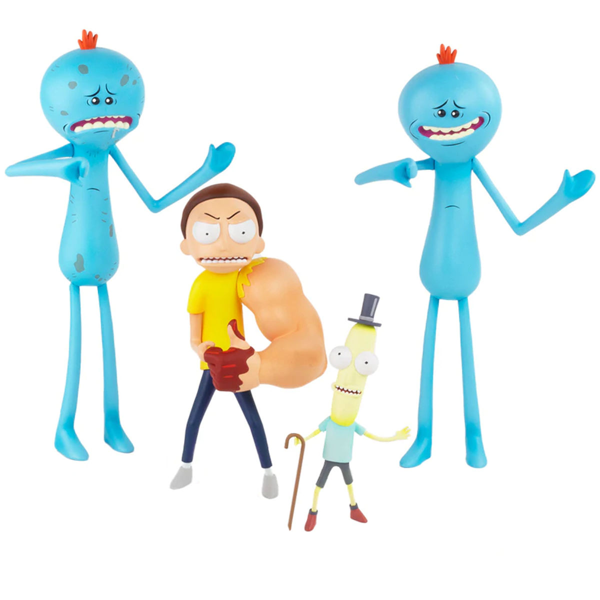 Morty, (2) Meeseeks, & Mr. Poopy Butthole Set (Mondo Exclusive)