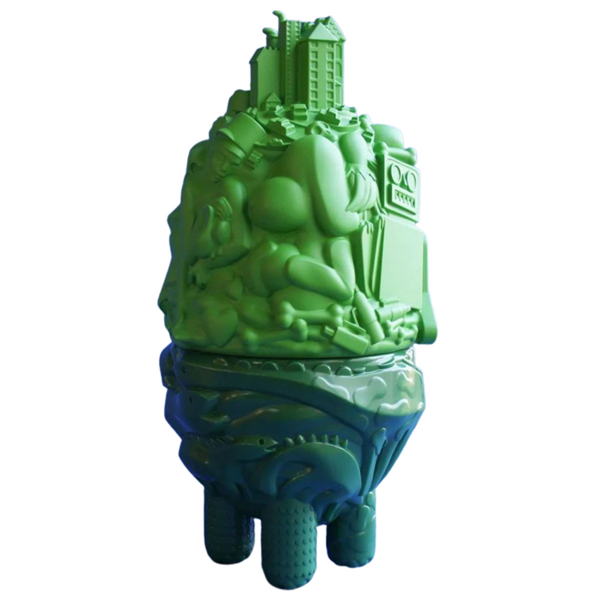 Matte + Shiney Green City Monster Toybox