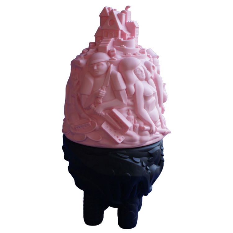 Pink + Black City Monster Toybox by Emergency Toys