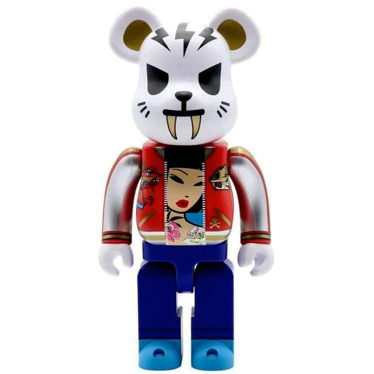 1000% Electric Tiger Bearbrick by Tokidoki (Simone Legno)