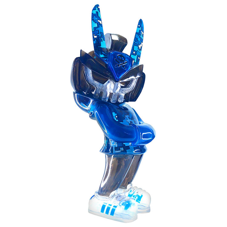 Glass Digi Camo 12" MegaTeq Blue by Milo San Luis