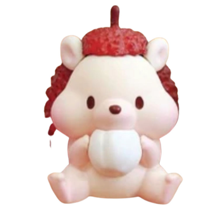 Lychee Fruit Hedgehog by Jinart