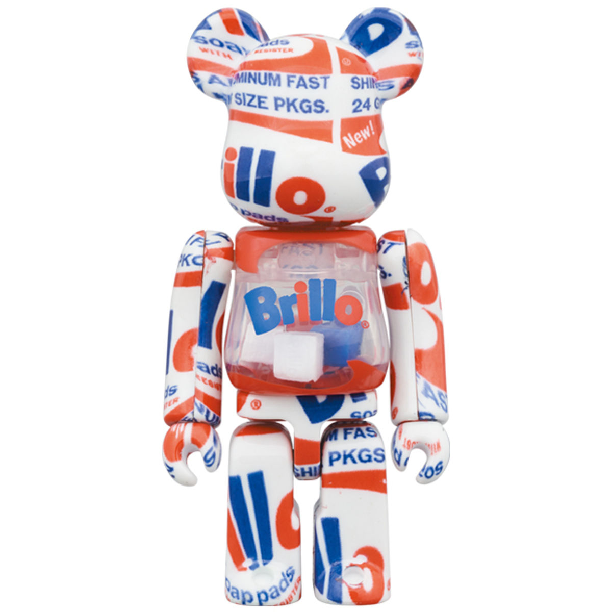 100% + 400% Brillo 2022 Andy Warhol Bearbrick (Set)