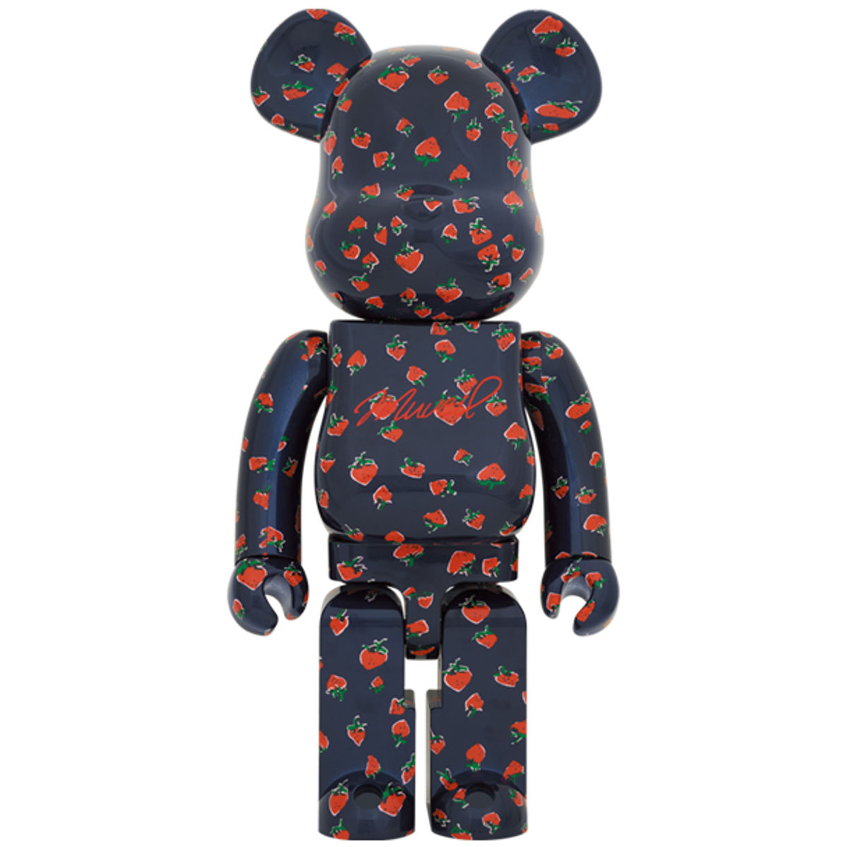 1000% Strawberry Pattern Muveil Be@rbrick