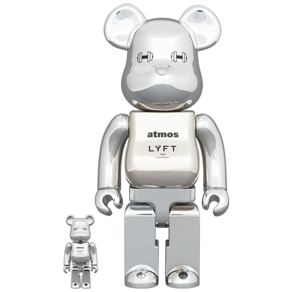 100% + 400% Atmos x LYFT Be@rbrick (Set)