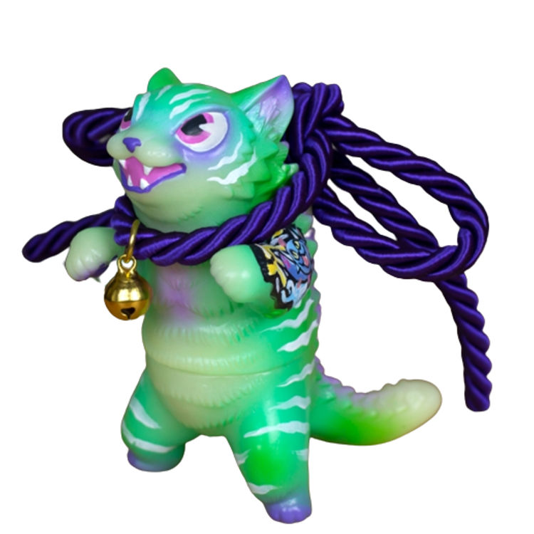 Green Rebel GID Mini Negora by Stickup Monsters (Javier Jiménez)