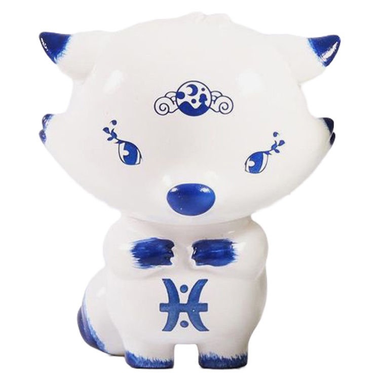 Zodiac Lil' Foxes Pisces by OK Luna