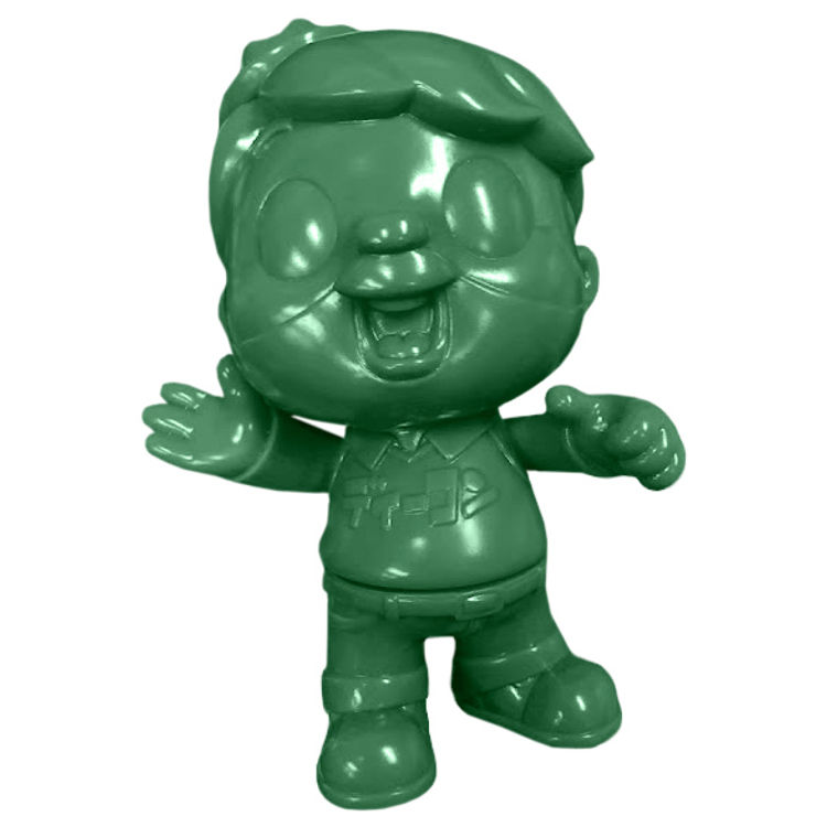 Green Sofubi Vincent (DCon 2019) by Klim Kozinevich