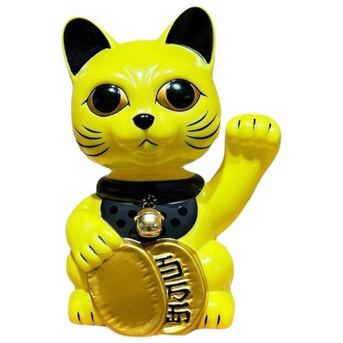 Yellow Bobbling Head Lucky Cat