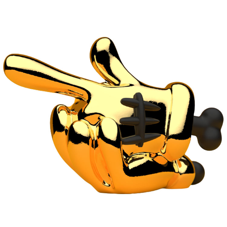 Gold Thegunhands by therabbix