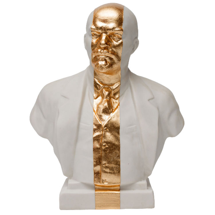 White and Gold Lenin by Oleksandr Balbyshev