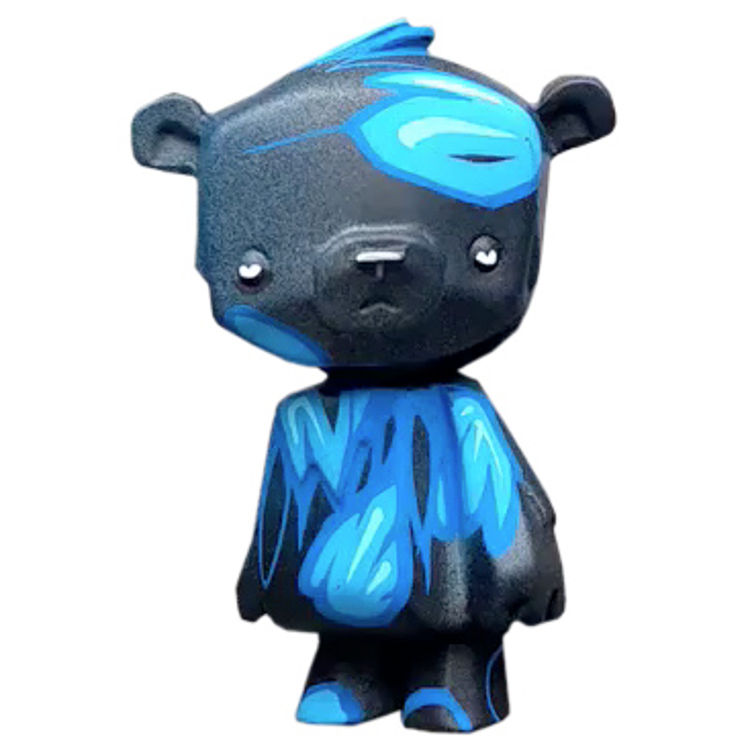 Untitled Blue Mini Kuma Cub (ToyCon '22) by RunDMB (David Bishop)