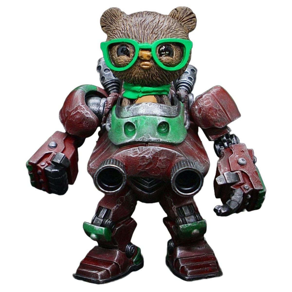 Geekwok Mech Suit Green Red