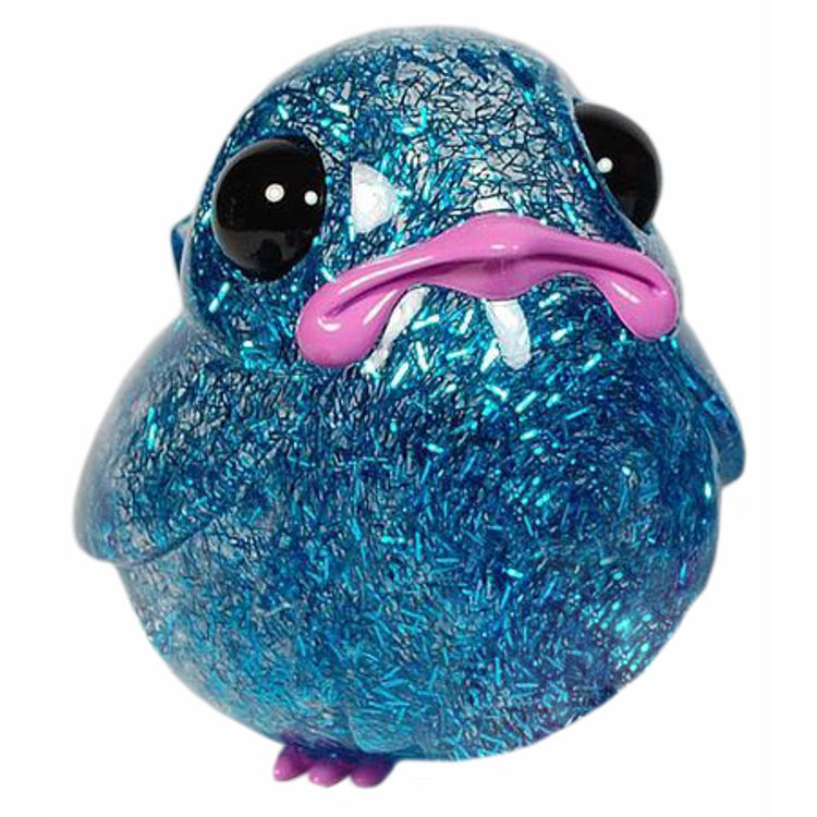 Splendid Blue Tinsel Jumbo Robin by Muffinman (Malte Fulda)