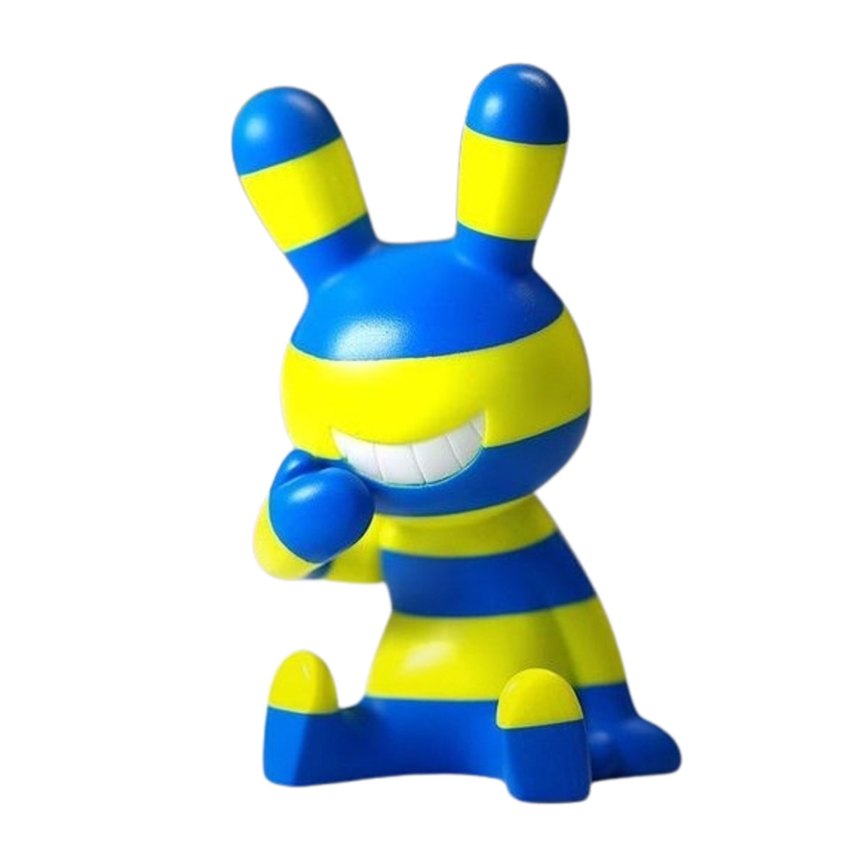 Blue Yellow Black Rabbit Stripe