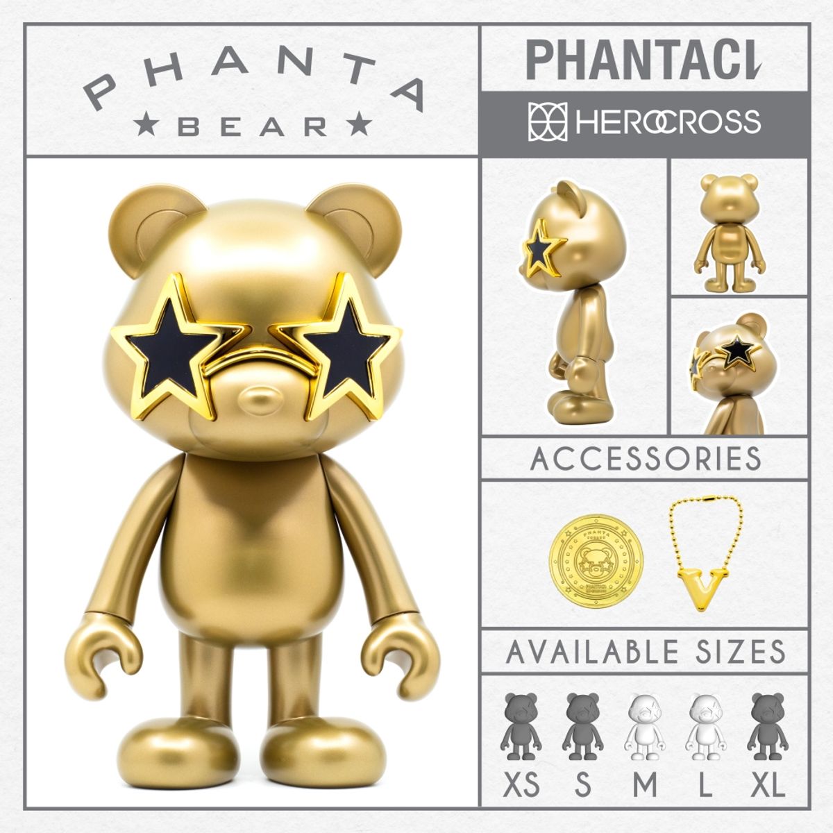 Phanta Bear Solid Series - Bronze (Large)