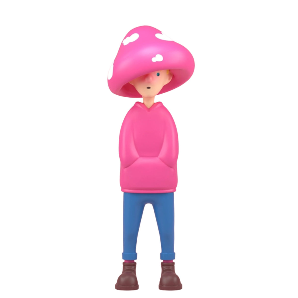 8" Boy Diffuser - Hansel Pink Mushroom