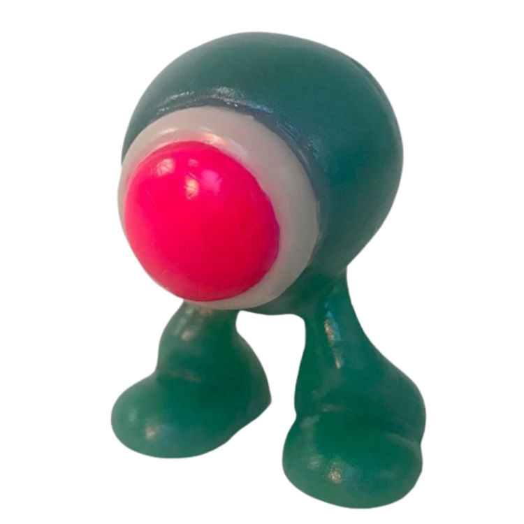 Turquoise with Neon Magenta Eye Ionoid by Galaxxor (Ben Spencer)