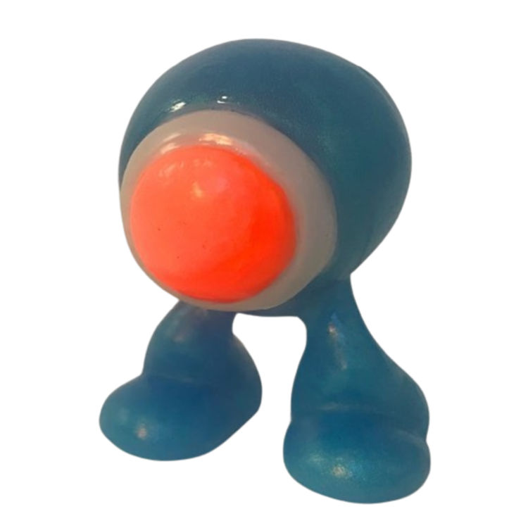 Blue with Neon Orange Eye Ionoid by Galaxxor (Ben Spencer)