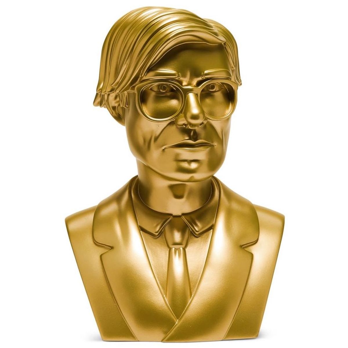 Metallic Gold Andy Warhol Bust