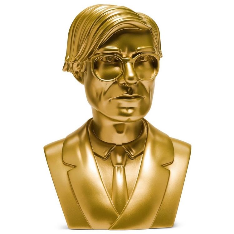 Metallic Gold Andy Warhol Bust by Andy Warhol